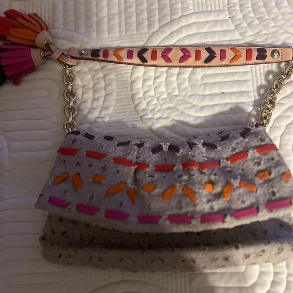 HENRI BENDELTAN CANVAS PINK HANDBAG… Pre-Own see picture for details of bag .